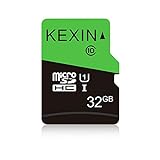 KEXIN 32GB Tarjeta de Memoria Micro SDHC, Class 10, 75MB/s de Alta Velocidad TF Tarjeta, C10, U1, Micro SD Tarjeta para Movil, Tableta, Cámara y Drones