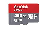 SanDisk Ultra Tarjeta de Memoria microSDXC con Adaptador SD, hasta 120 MB/s, Rendimiento de apps A1, Clase 10, U1, 256 GB