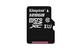 Kingston SDCS/128GBSP - MicroSD Canvas Select Velocidades de UHS-I Clase 10 de hasta 80 MB/s Lectura (sin Adaptador SD), Negro, 128 GB
