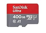 SanDisk Ultra Tarjeta de Memoria microSDXC con Adaptador SD, hasta 120 MB/s, Rendimiento de apps A1, Clase 10, U1, 400 GB