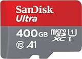 SanDisk Ultra Tarjeta de memoria microSDXC con adaptador SD, hasta 100 MB/s, rendimiento de apps A1, Clase 10, U1, 400 GB