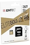 Emtec - Tarjeta de Memoria (32 GB, Microsdhc, Clase 10, 85 MB/S, Negro) Oro