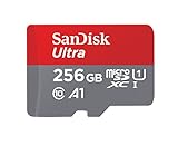SanDisk Ultra 256 GB microSDXC Memory Card + SD Adapter with A1 App Performance Up to 100 MB/s, Class 10, U1